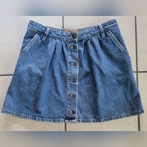 ZARA button-up demin skirt size 30